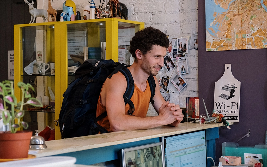 The hotel's modern website with a prominent booking option attracts visitors.