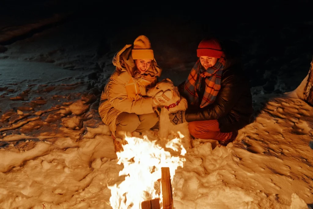 ognisko jako atrakcja na feriach