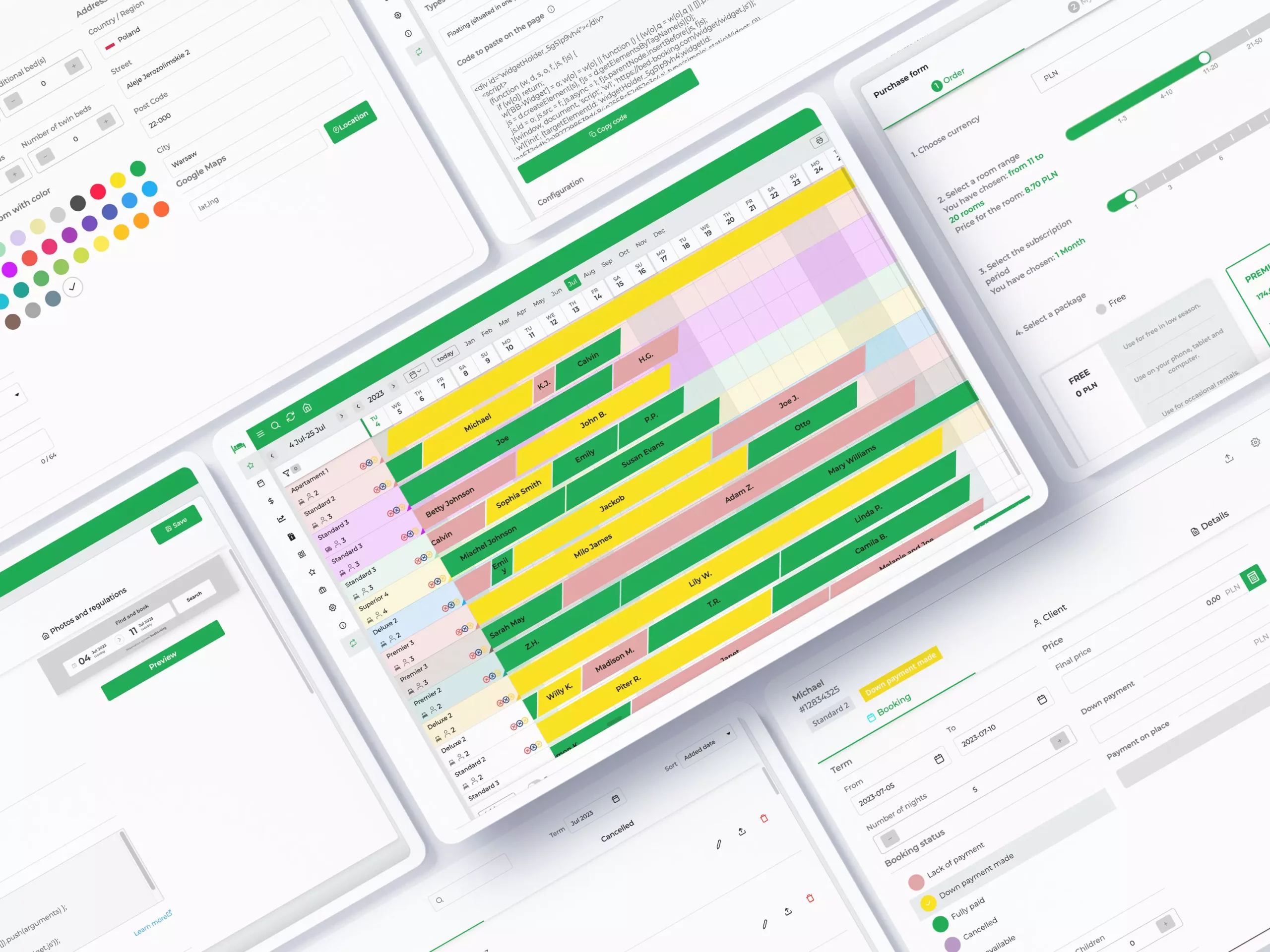 BedBooking - booking calendar for hotel